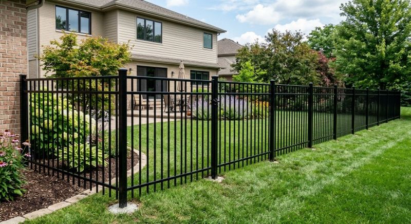 Black Metal Fence Installation in St Louis, MO
