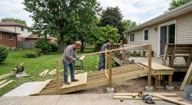 Deck Ramp Construction in Conroe, TX