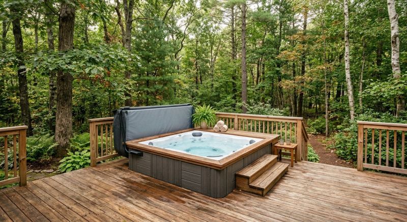 Hot Tub Deck Construction in Worcester, MA