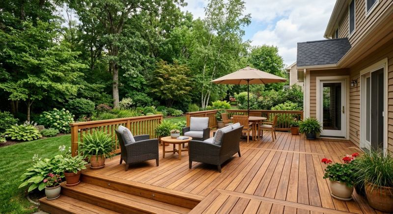 Wooden Patio Installation in Boston, MA